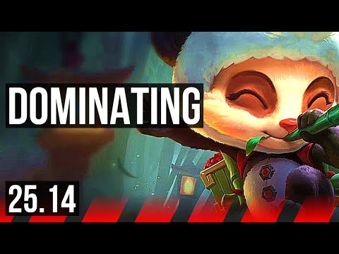 TEEMO vs SION (TOP) | Comeback, Dominating | NA Grandmaster | 25.14
