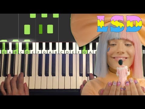 LSD - No New Friends (Piano Tutorial Lesson)