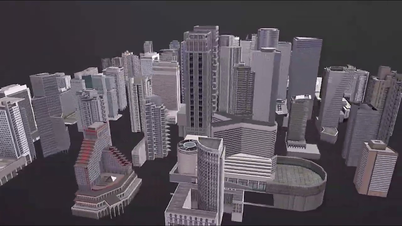 City Buildings Pack Vol1 With LODs 1-100 3D Model
