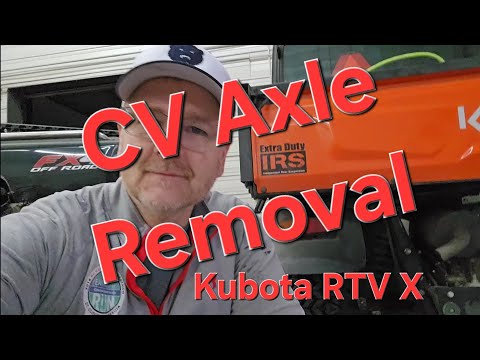 Stuck CV Axle Removal Tips and Tricks for Kubota RTV X models