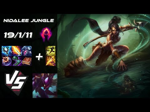 JUNGLE Nidalee vs Kha'Zix - NA Grandmaster Patch 25.S2.5