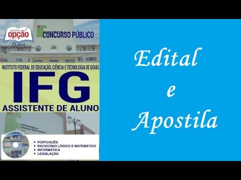 Edital e Apostila do Concurso Público IFG GO