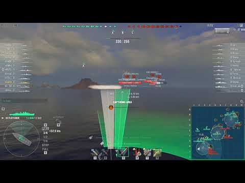 World of Warships Fletcher tier IX That was fast.