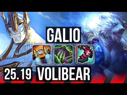 GALIO vs VOLIBEAR (TOP) | EUW Diamond | 25.19