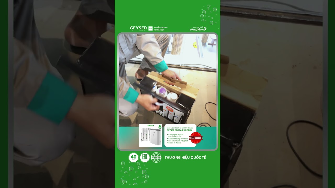 Geyser Ecotar 9 ROMIX – Bí mật giúp cà phê chuẩn vị nhờ công nghệ lọc chuẩn khoáng cho ngành pha chế