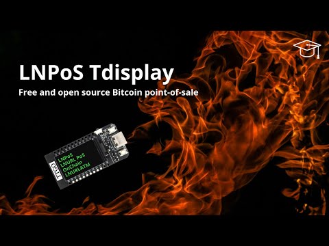 LNPoS esp32 T-Display - Free and open-source bitcoin point-of-sale