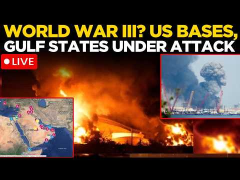 Iran Israel War LIVE: WORLD WAR III | 8 Countries Under Attack, US Naval HQ Bombed, Bases Targeted
