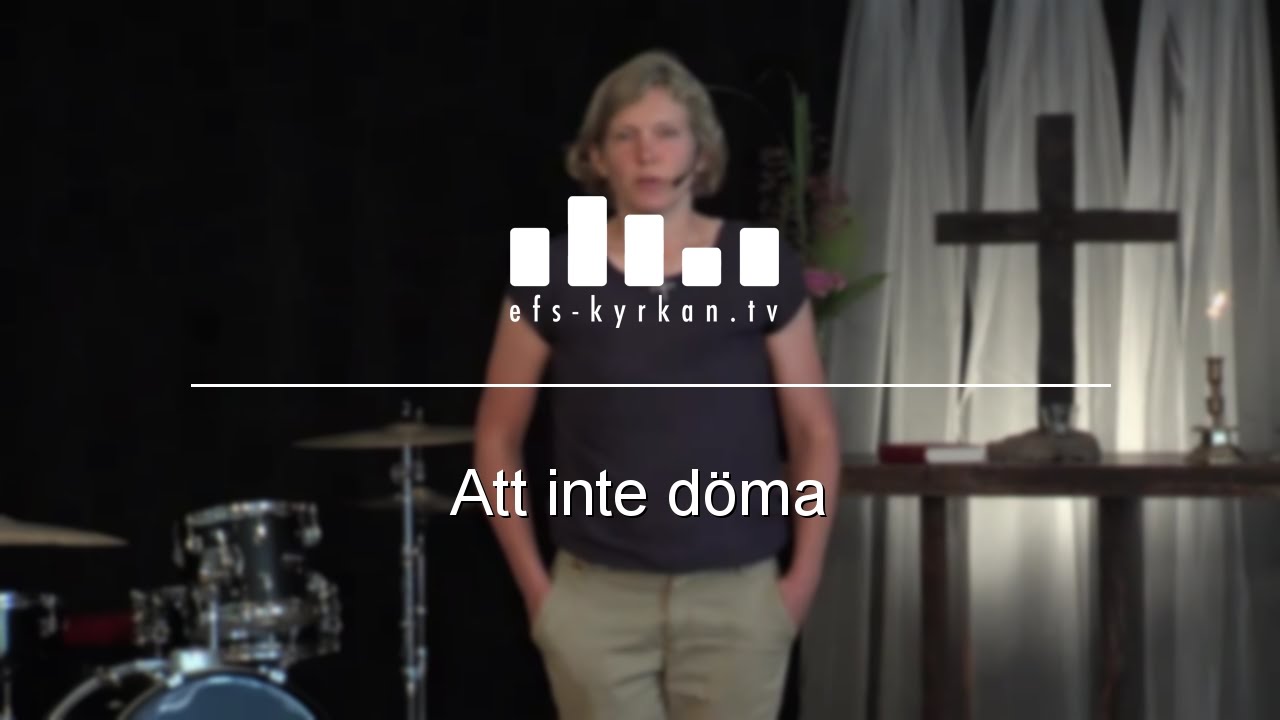 Att inte döma