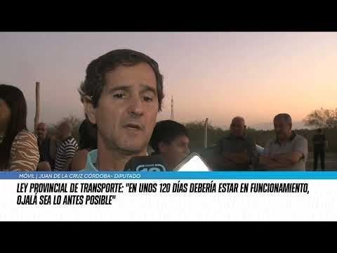 De la Cruz Córdoba sobre la Ley de Transporte: "traerá más trabajo a San Juan"