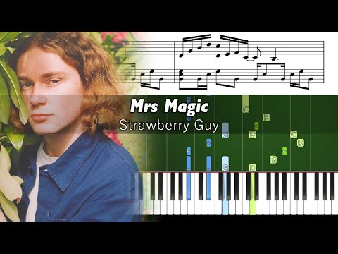 Strawberry Guy - Mrs Magic - Piano Tutorial with Sheet Music