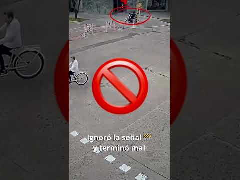 ⚠️ No respetó la señalización y todo salió mal