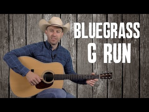 The "G Run" - 10 Examples - Bluegrass Guitar Lesson with Tablature