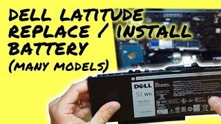 How to Replace Battery on Dell Latitude Laptop / Notebook (Easy)