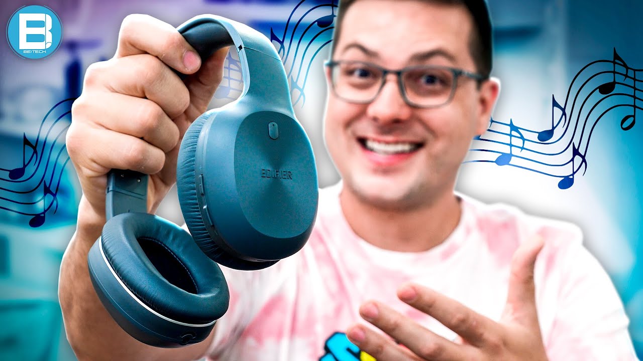 Miniatura da avaliação em vídeo de Fone de ouvido Bluetooth 5.1 Edifier W600BT Preto