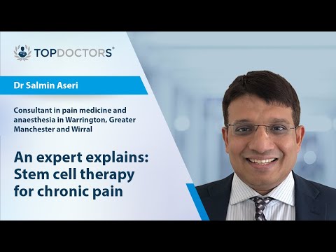 An expert explains: Stem cell therapy for chronic pain - Online interview