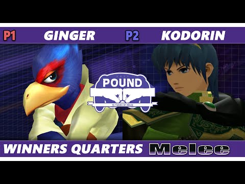 Pound 2021 Winners Quarters - Ginger (Falco) Vs. KoDoRiN (Marth) SSBM Melee Tournament