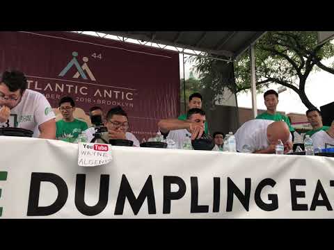 2018 Chef One Corp Dumpling Eating Contest - Men's Final Round - Atlantic Antic, Brooklyn, NY