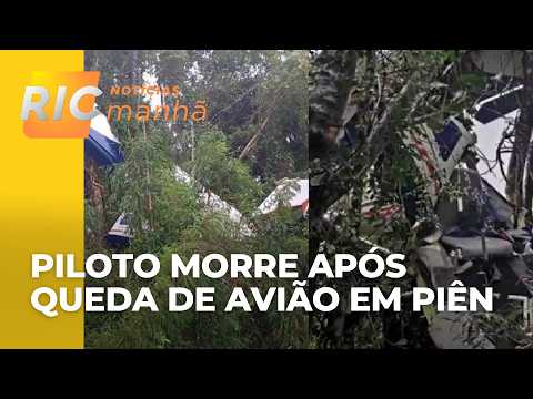Piloto morre após queda de avião em Piên; acidente aconteceu durante chuva em Curitiba