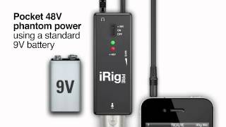 Video thumbnail for iRig PRE - Your Go-to Mic To Go - Universal XLR microphone interface for iPhone/iPod Touch /iPad by ikmultimedia
