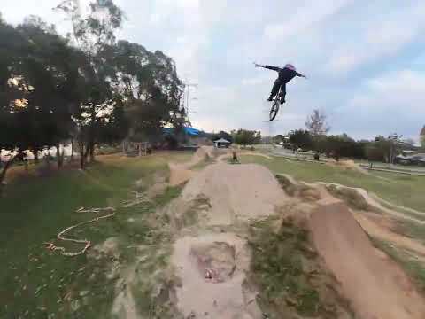 Sumners bmx jumps Fpv with Og locals Nate and Matt Mackellar 
