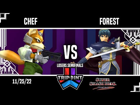 Tripoint Smash 169 - Losers Semifinals - chef(Fox) Vs. Forest(Marth)