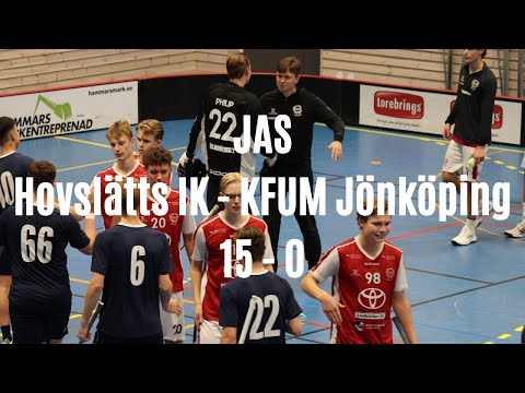 Highlights JAS Hovslätts IK - KFUM Jönköping 15 - 0 (Innebandy/Floorball)