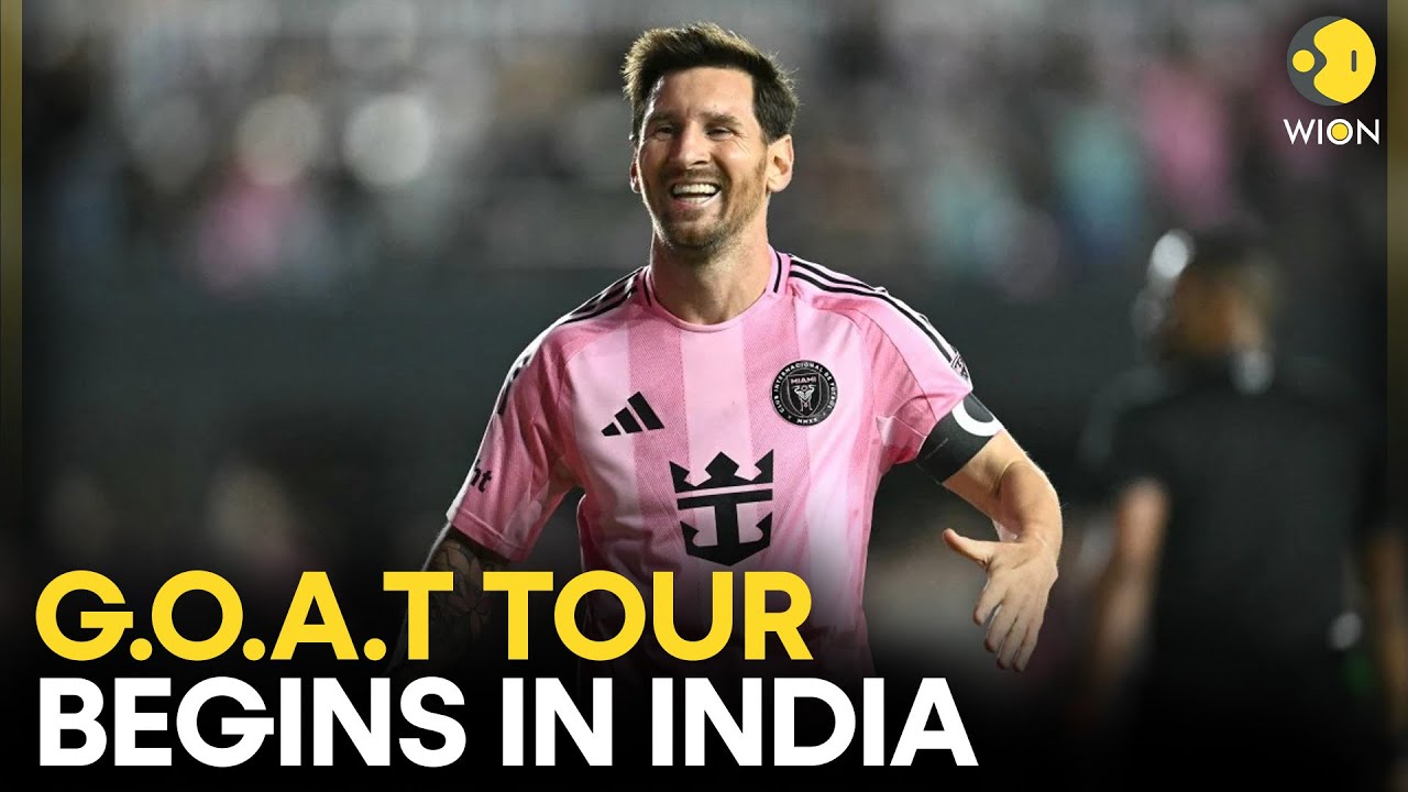 LIVE : Lionel Messi Reaches India for “GOAT Tour” | Shah Rukh Khan Attends | WION