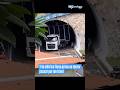 Trio elétrico ficou preso ao tentar passar por um túnel na Avenida Centenário em Salvador