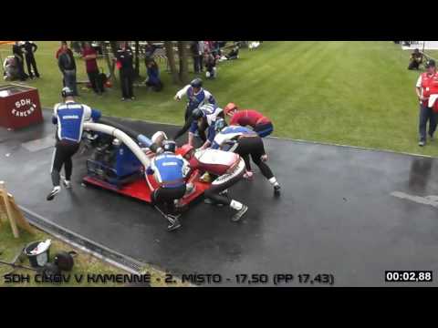 SDH Čikov v Kamenné 16.7.2016 - 2 . místo - 17,50 (PP 17,43)