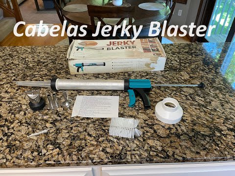 Review : Cabela's Jerky Blaster Sausage Stuffer #jerkydiy #sausage #cooking #review #diy #hunting
