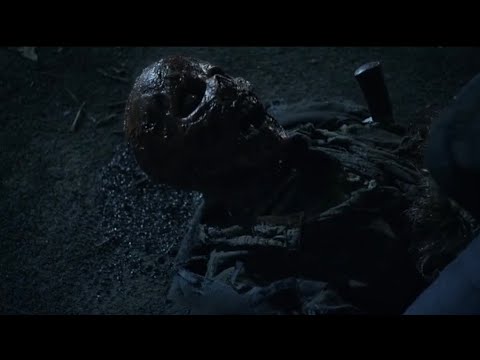 Walker climbs wall and picks up rock | The Walking Dead 11x19 HD scene