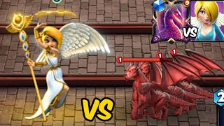 Monster Size Angel Vs Legend Dragon Fight! Angel Can be defeat Dragon? 🔥 Castle Crush