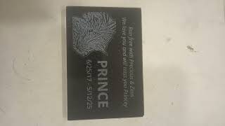 Customer Video Review for 6” x 4” Granite Plaque