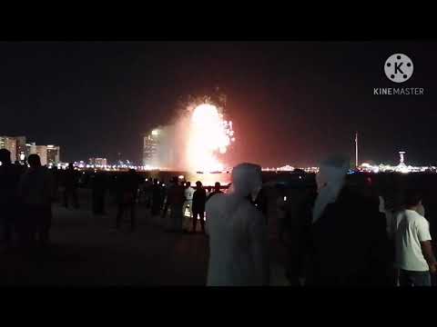 New year Fireworks 2021|Corniche Beach New year|New Year fireworks Display in Corniche Abu Dhabi UAE
