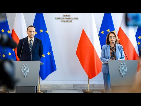 Konferencja prasowa dot. polityki polonijnej marszałek Senatu i wicepremiera, szefa MSZ