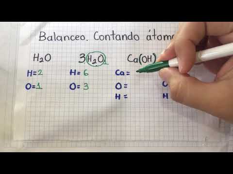 1.  Balanceo contando átomos 1