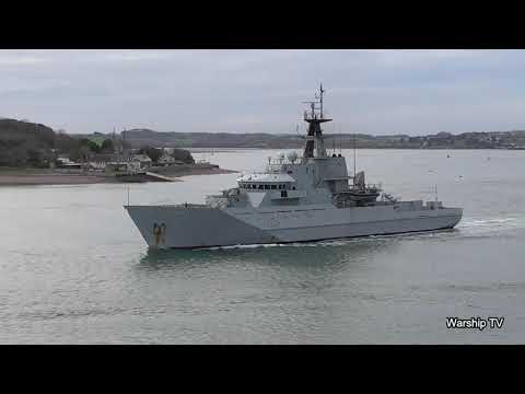HMS SEVERN P282 DEPARTS DEVONPORT DURING A NAVIGATION EXERCISE - 1st December 2020