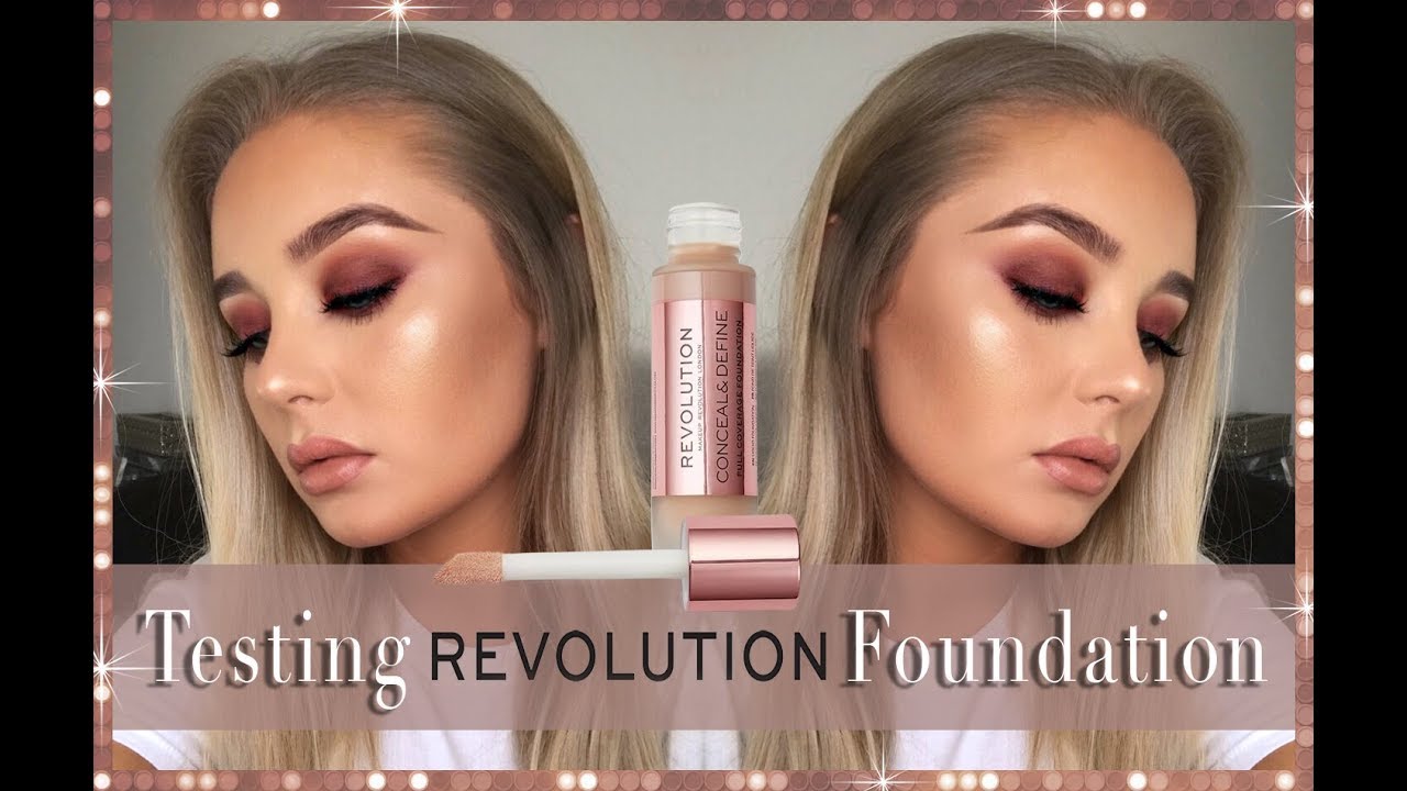 NEW MAKEUP REVOLUTION CONCEAL AND DEFINE FOUNDATION | £9?! | REVIEW | TUTORIAL