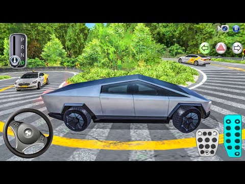 New EV Car Tesla Cybertruck Extreme Mountain Path Driving - 3D Driving Class Android ios game - 2025