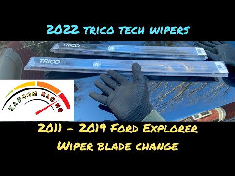 2011 - 2019 Ford Explorer Wiper Blade Change *2022 TRICO TECH WIPERS*