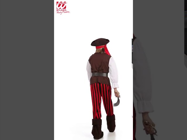 Vídeo relacionado con Aomig Pantalones Piratas Vikingo, 3pcs Disfraz Pirata con Pantalón Medieval, Pañuelo y Parche, Estilo Vintage para Halloween y Cosplay