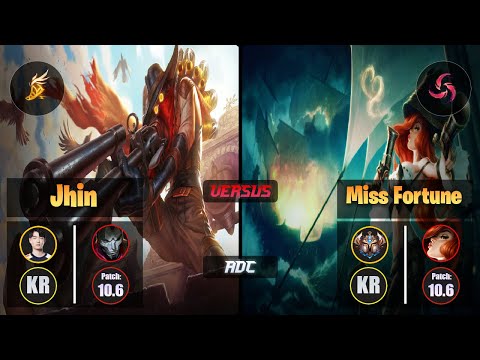Rascal JHIN (ADC) [Fleet Footwork] VS MISS FORTUNE - Challenger KR Patch 10.6