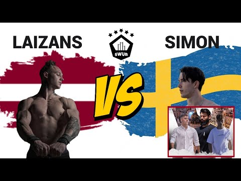 NARRACIÓN DE DANIELS LAIZANS VS SIMON IMHÄUSER -  PESOS PESADOS DE CALISTENIA EN LA SWUB V