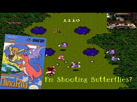 I'm Shooting Butterflies? | Adventures of Dino Riki NES Gameplay | Let's Play Something!