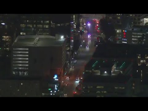 Downtown LA: Police Chase of Armed Robbery Suspects