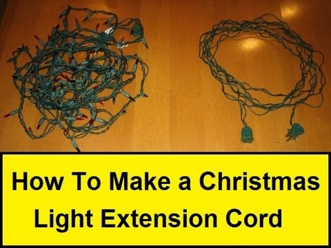 How To Make a Christmas Light Extension Cord (HowToLou.com)