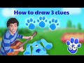 How to draw 3 clues (first day of Summer)