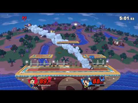 login sinker (Mii Swordfighter) vs Elegant (Luigi)
