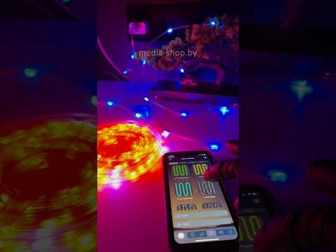 фото умная гирлянда 250 режимов 10 (20) метров+16млн цветов rgb-ic 100 диодов, usb bluetooth,пульт смарт 0