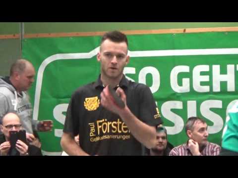 Neumann Manz Hornbogen vs Guman Buettner 4 Fanclub Regionalliga Tischtennis SaRi Hohenstein vs Effel